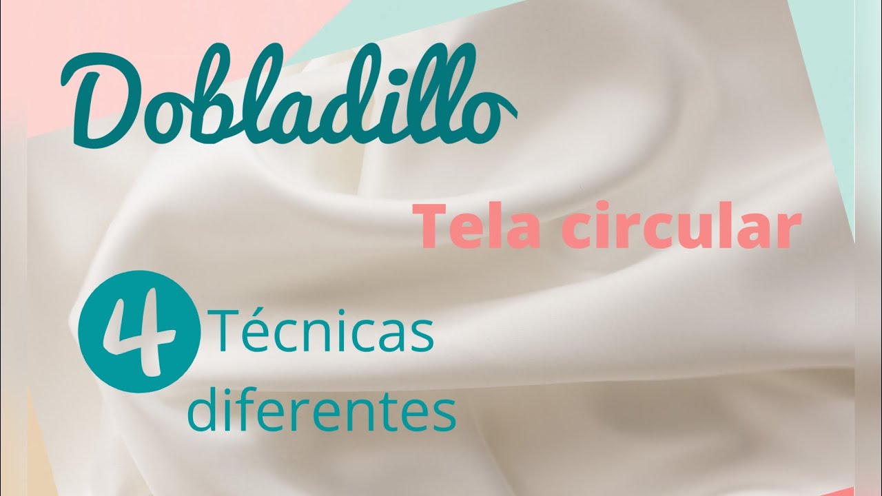 Dobladillo para tela circular, cuatro maneras diferentes!!! #costura