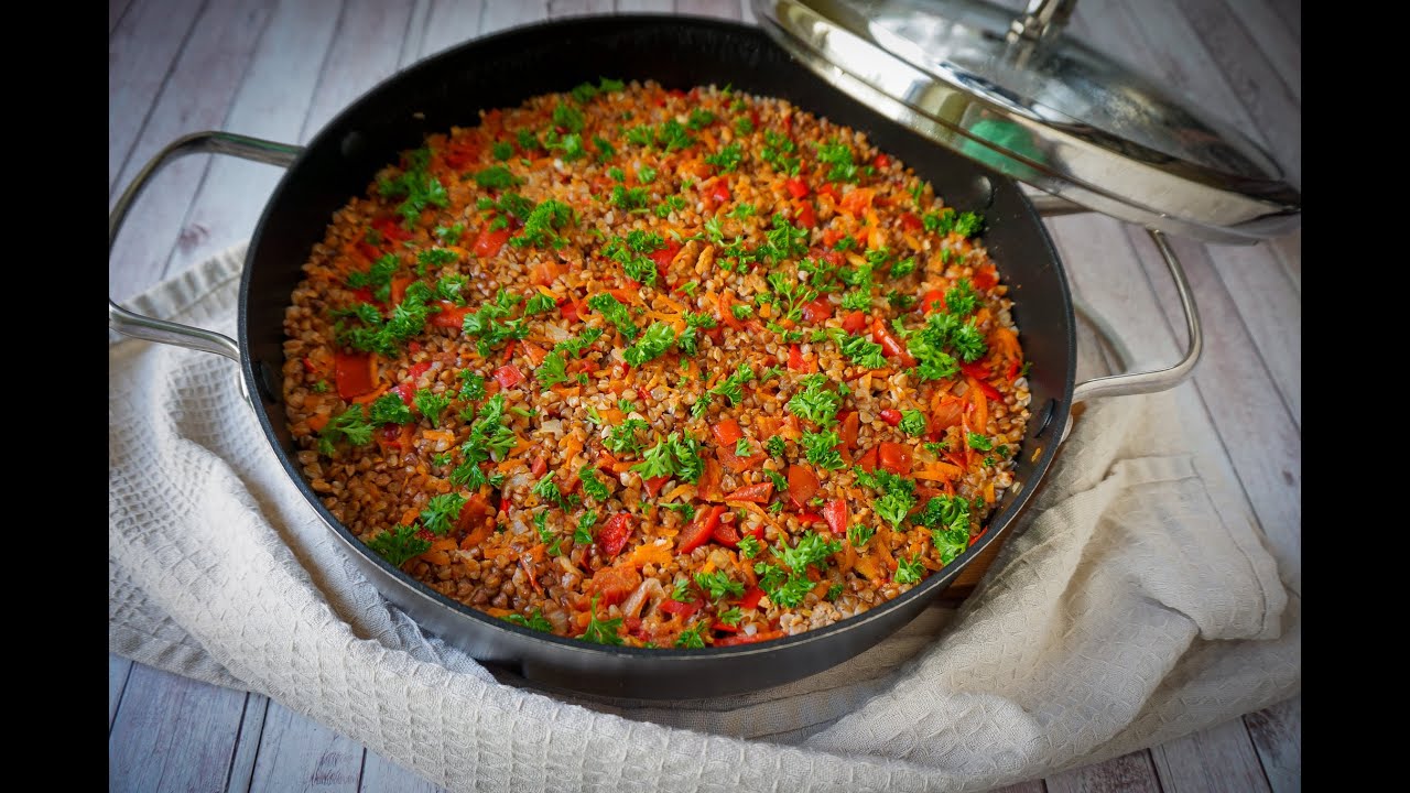 Что приготовить на ужин | Гречка с мясом и овощами Как быстро приготовить ужин | Рецепты
