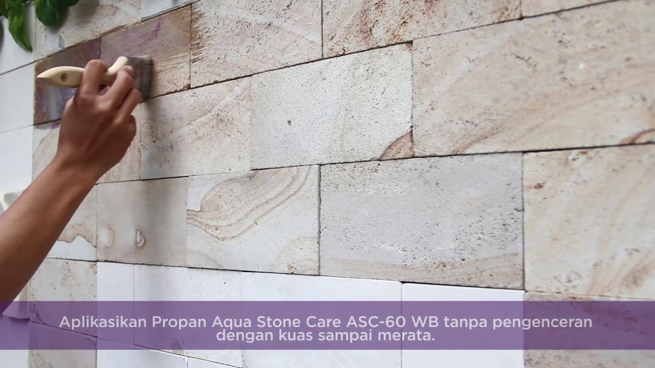 Cara Aplikasi Cat Batu Alam PROPAN AQUA STONE CARE ASC-60 WB