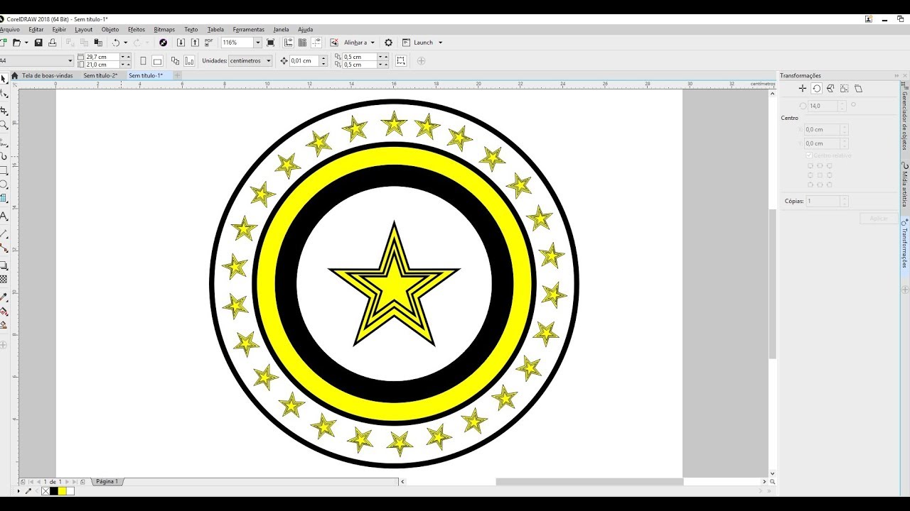 Como Fazer Efeito Com a Ferramenta Transformação Corel Draw Tutorial