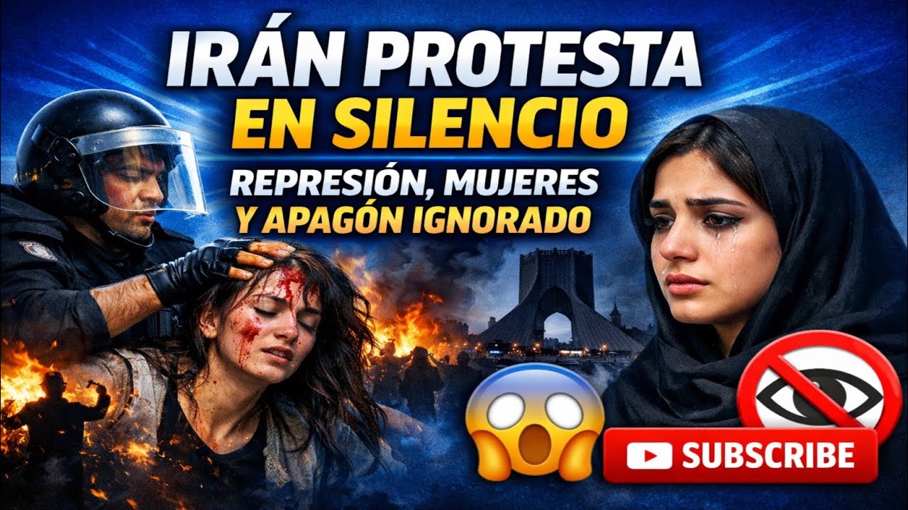 Irán protesta en silencio: represión brutal, mujeres en resistencia y el apagón que el mundo ignora
