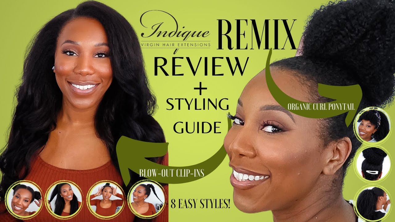 Indique Hair Review: Remix Blow-Out Clip-Ins + Remix Organic Curl Ponytail | Styling Guide