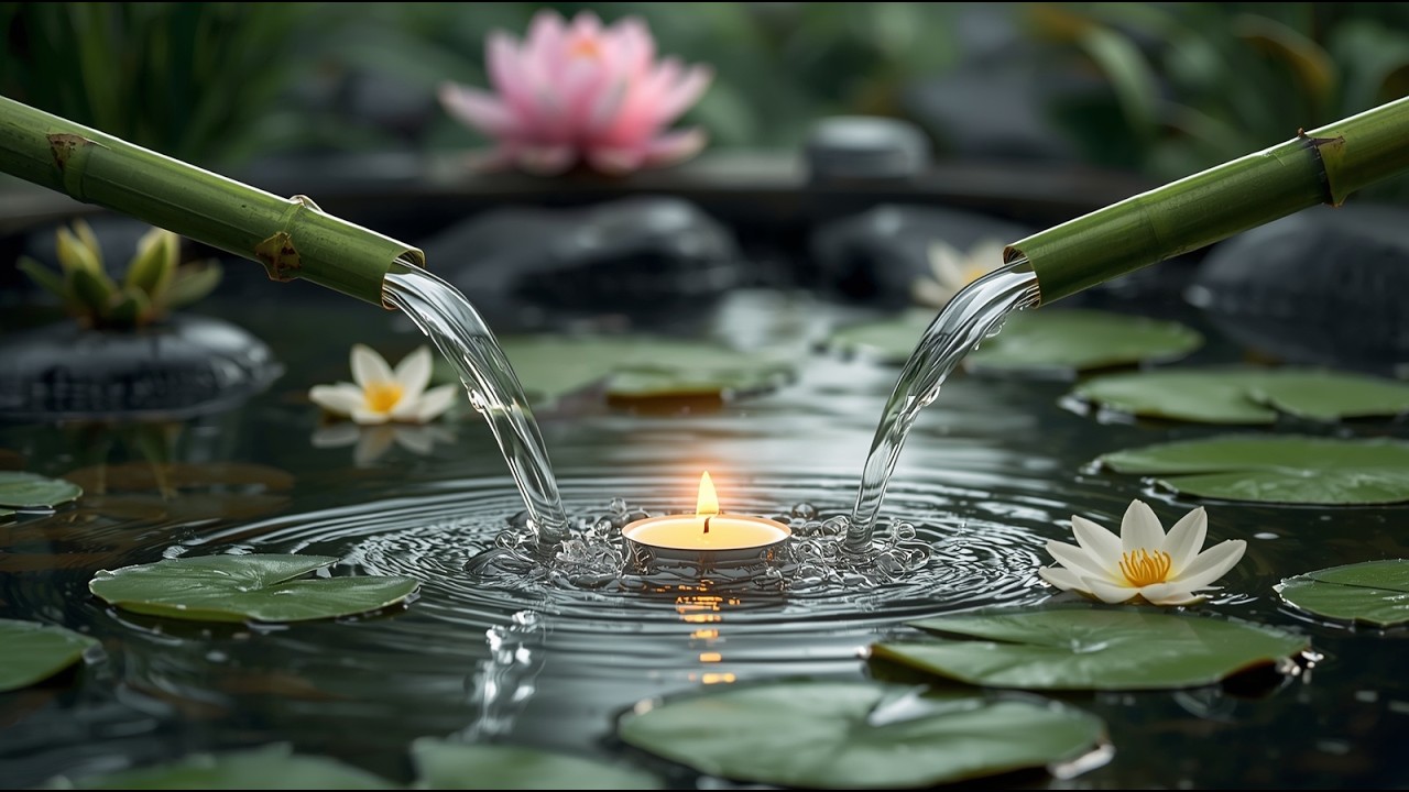 Peaceful Relaxing Piano with Water Sounds  Stop Overthingking, Sleep Music, Stress Relief Music #144