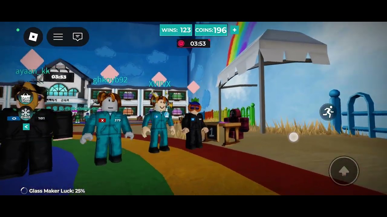 We are playing squid game