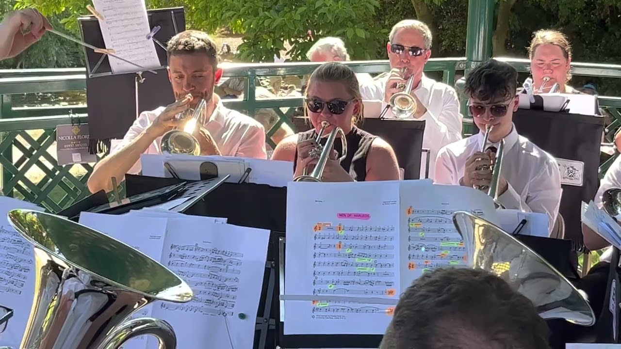 14 - BD1 Band - Wetherby Bandstand - 10th July 2022 - Men of Harlech