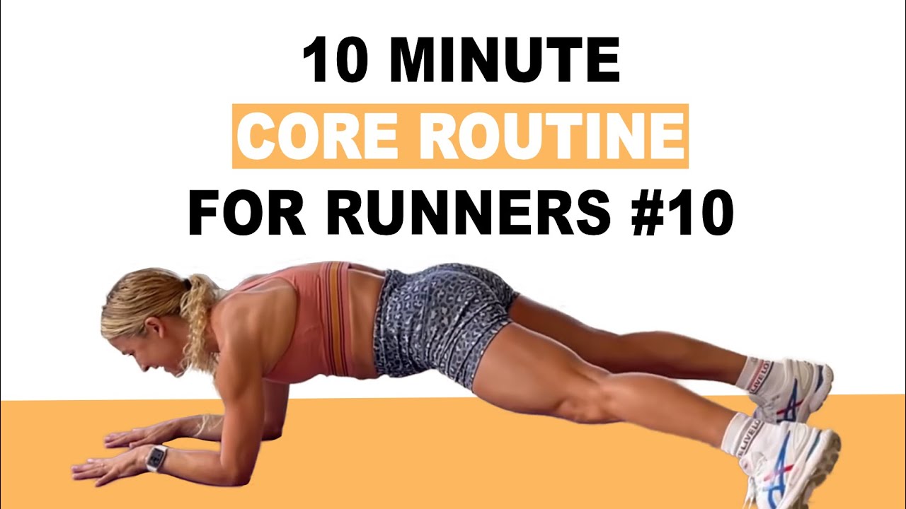 Pilates for runners - FULL CORE FLOW FOR RUNNERS 10 minS [ Pre work out core strength session #10 ]