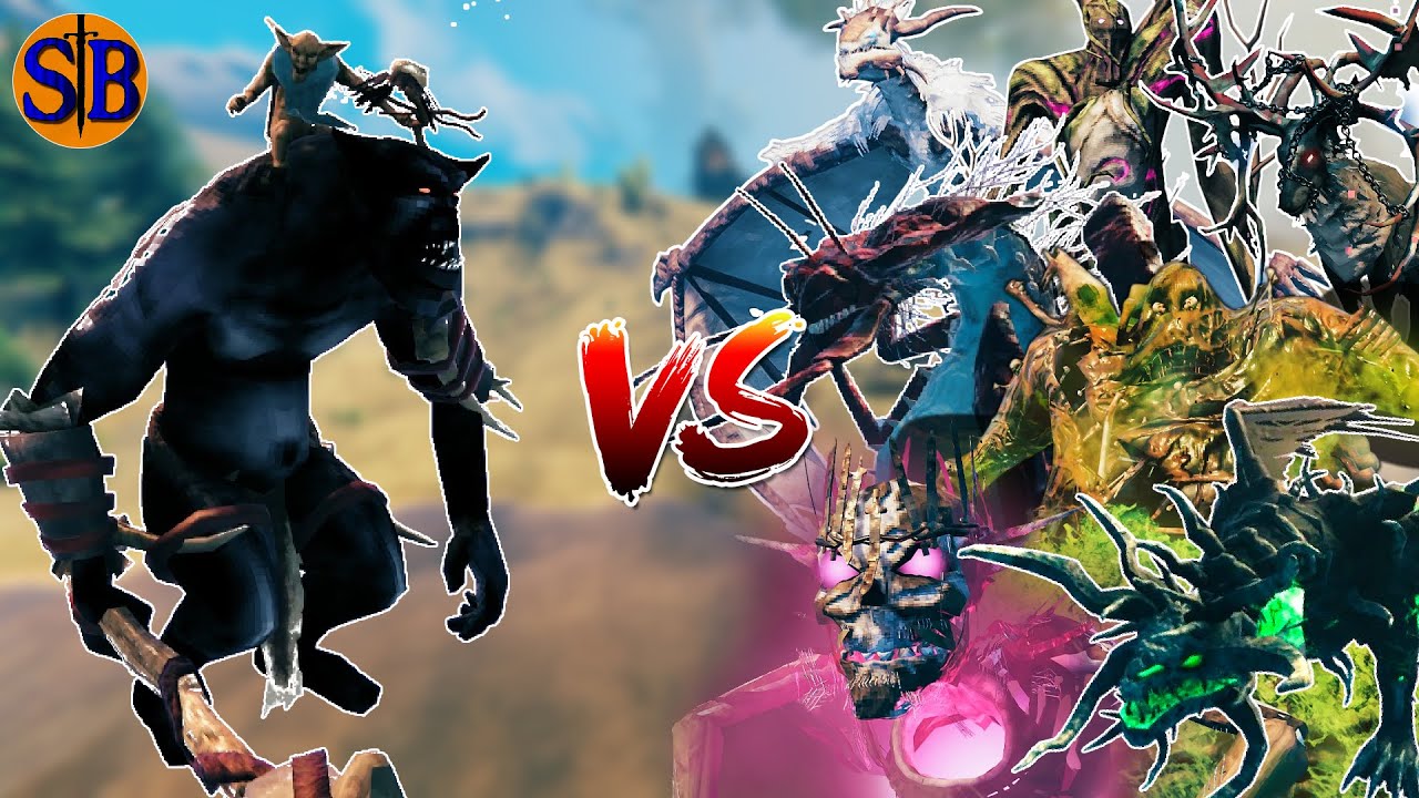 Zil & Thungr Miniboss vs Every Bosses | Valheim Mob Battle