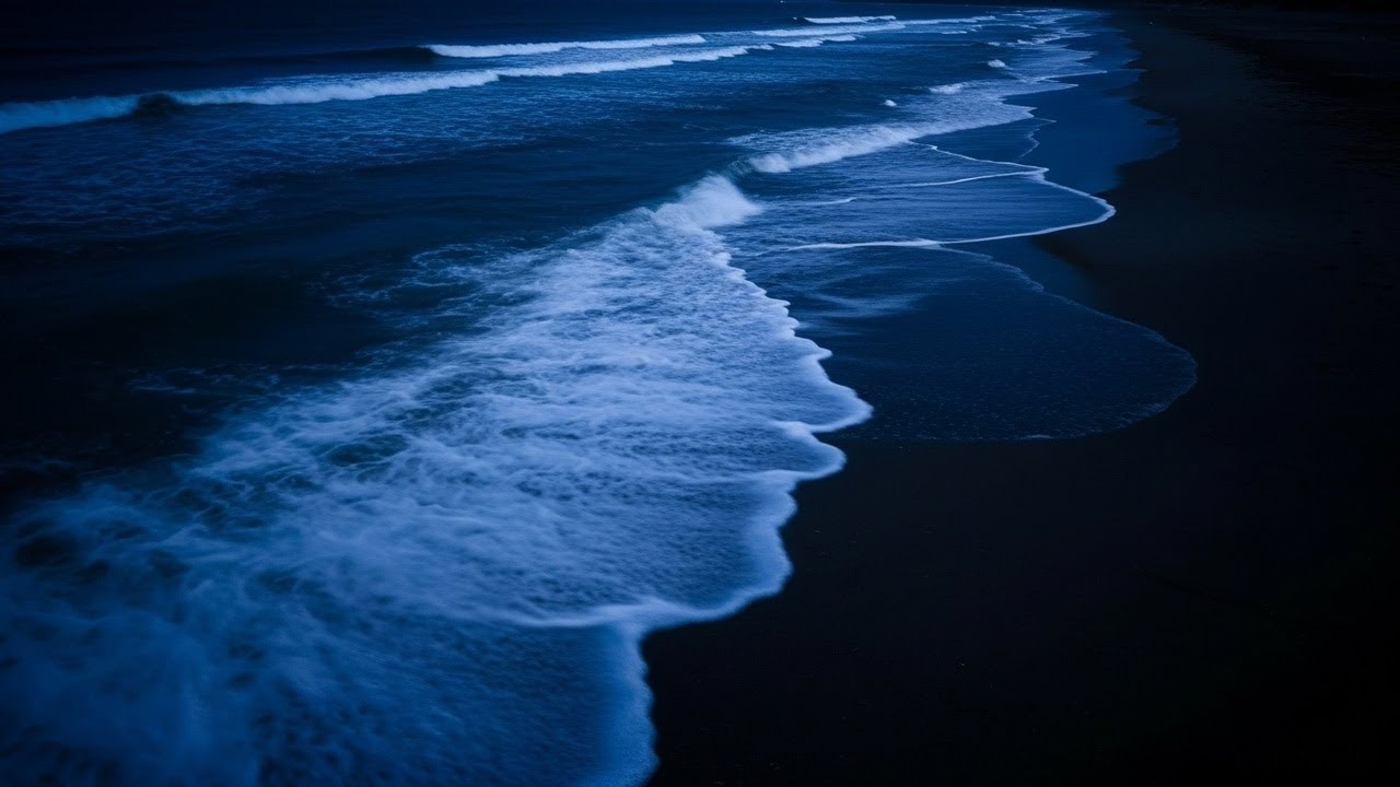 10 Hours No Loops 🌊 Black Screen - ocean waves sounds for deep sleeping