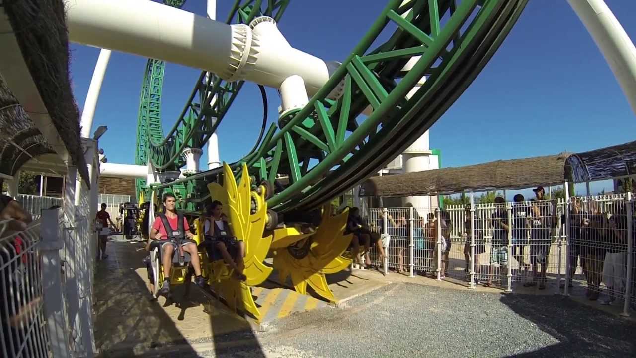 Onride and Offride Inferno Intamin Zac Spin Coaster TerraMítica (Spain) GoPro Hero3 Mark1994