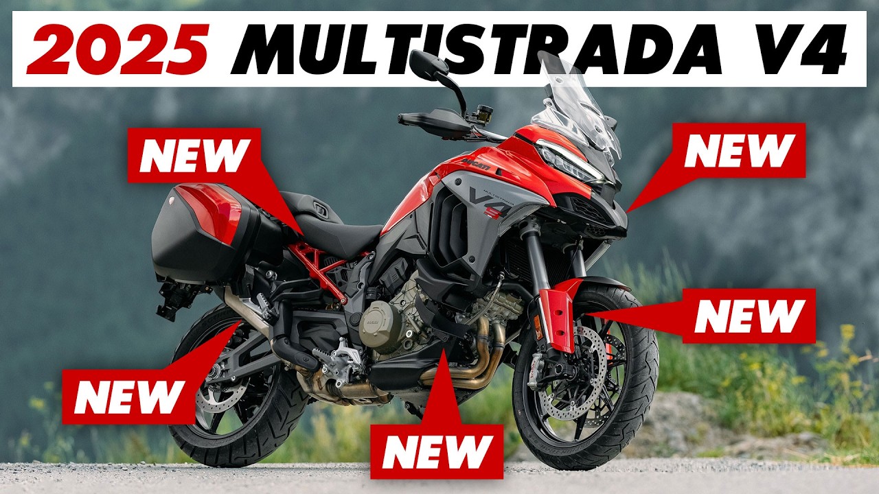 17 Key Updates For The 2025 Ducati Multistrada V4, V4S & Pikes Peak!