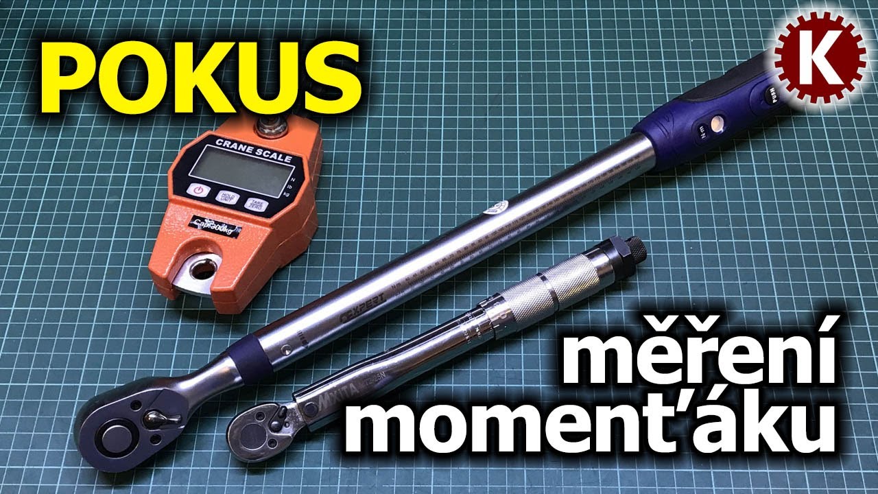 POKUS - Měří můj momentový klíč správně?