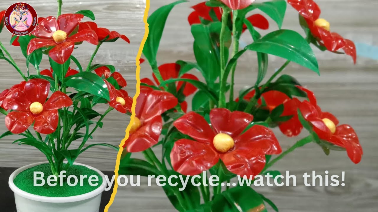 Best Out of Waste ♻️ DIY Plastic Bottle Flowers Tutorial