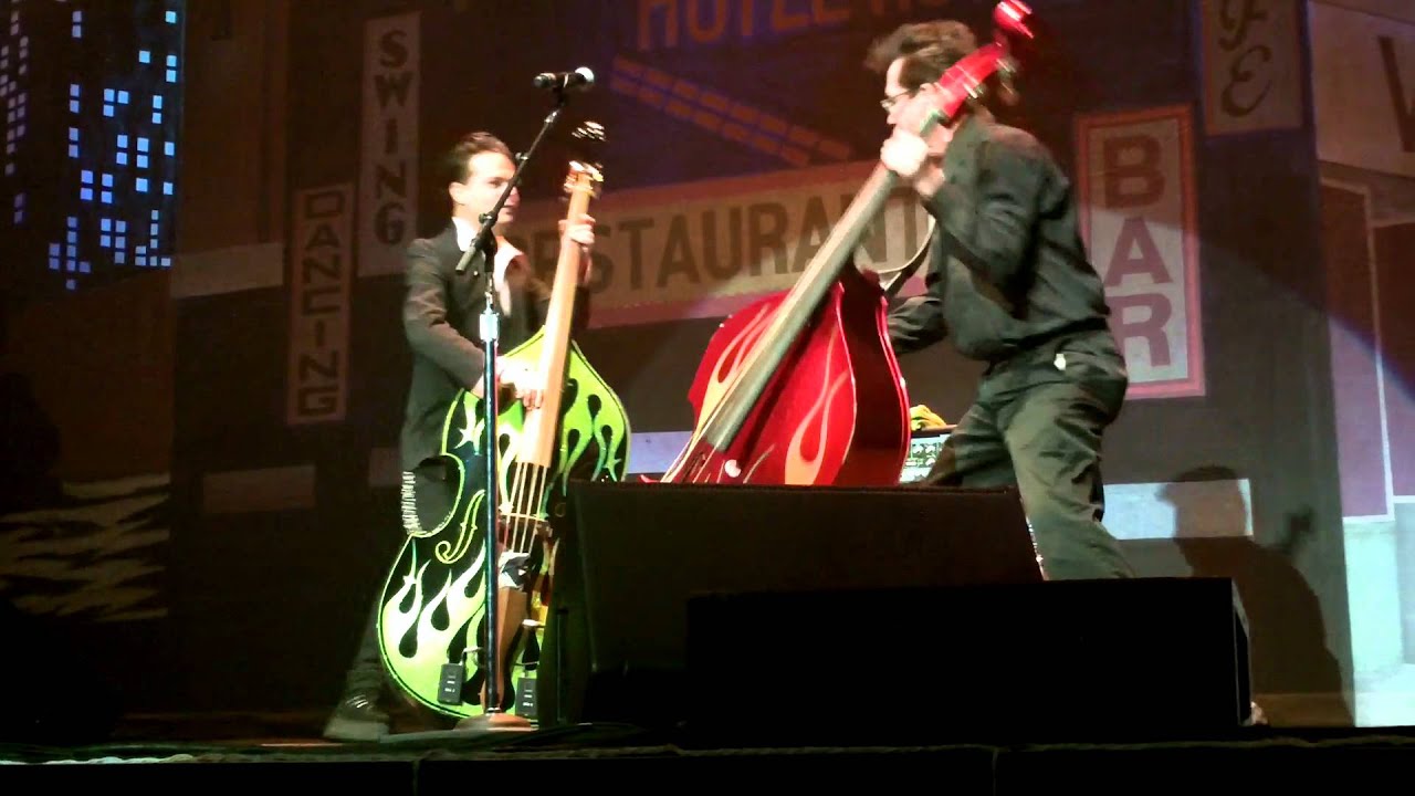 Brian Setzer Fishnet Stockings w/bass solos