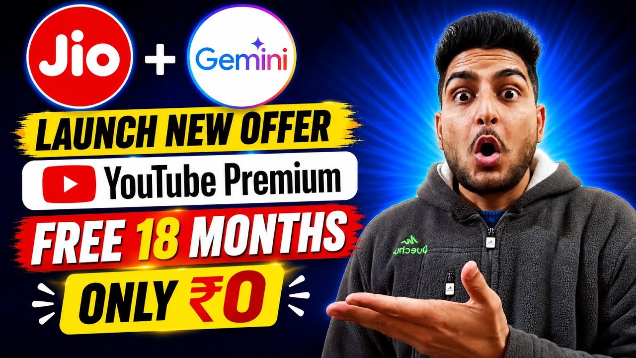 Jio & Gemini Launch New Offer | 18 Months of Free Gemini Advanced