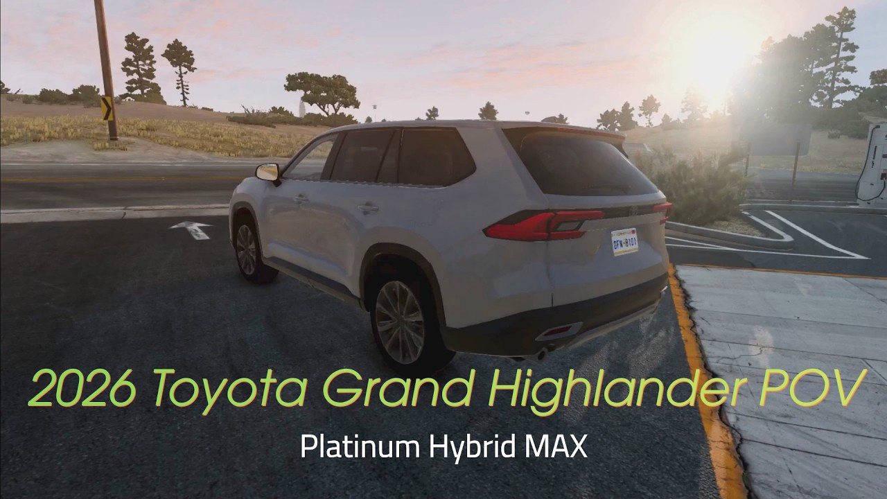 2026 Toyota Grand Highlander Platinum Hybrid MAX: POV Drive | BeamNG.Drive West Coast