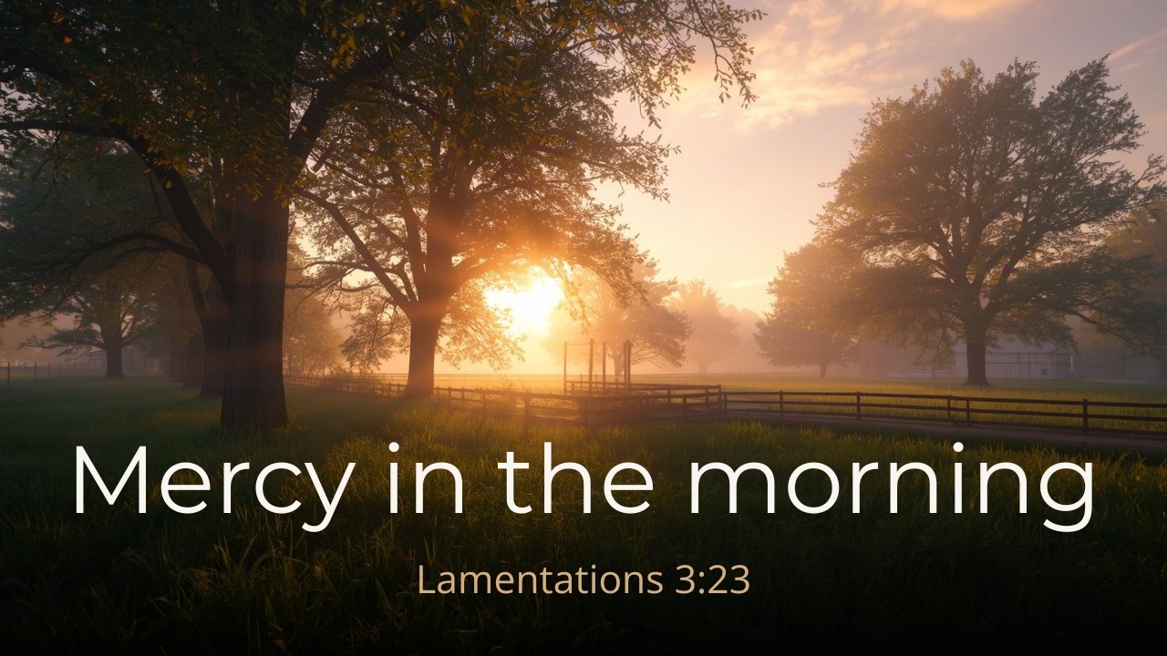 Mercy in the morning | Country Worship Song | Lyric Video | Faith-filled Notes