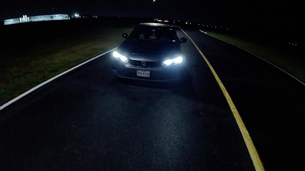 Late night Drive with a 2022 Honda Civic Hatchback Sport Touring