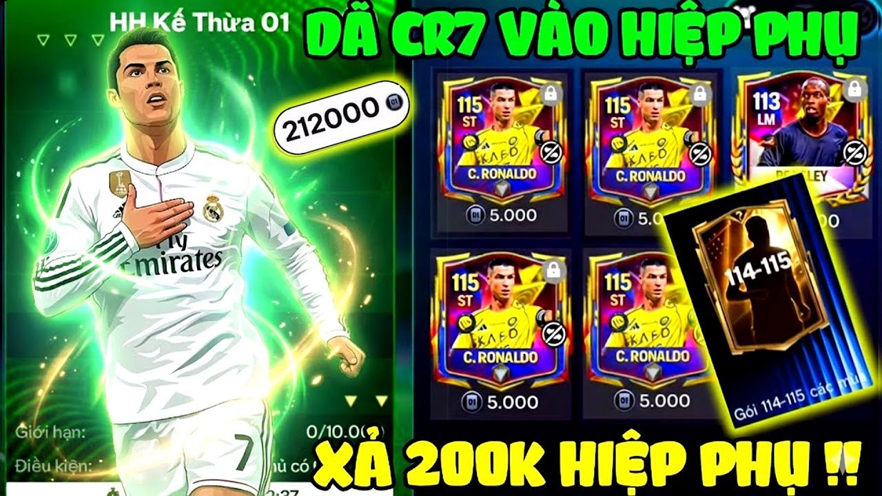Fc Mobiles - Xả 200k Hiệp Phụ Và Lời Hứa Dã Ronaldo 120