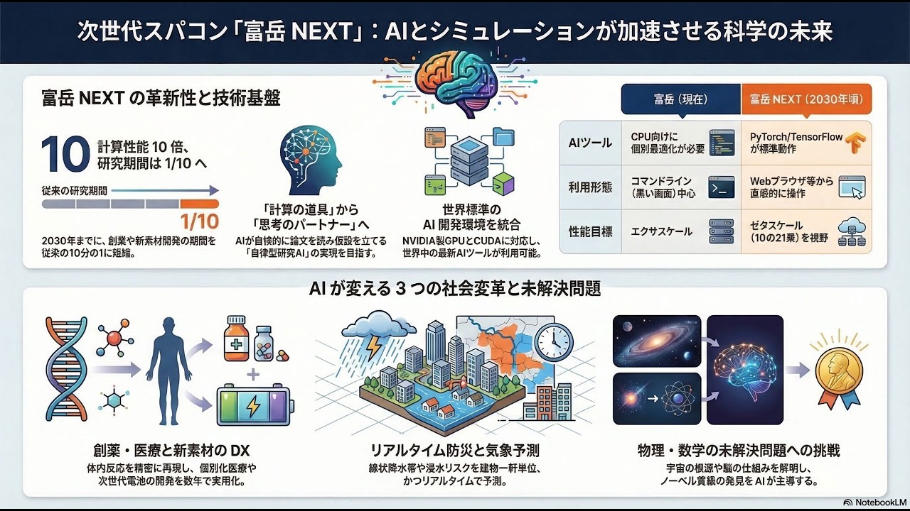 【富岳NEXT】AIとシミュレーションで科学を加速