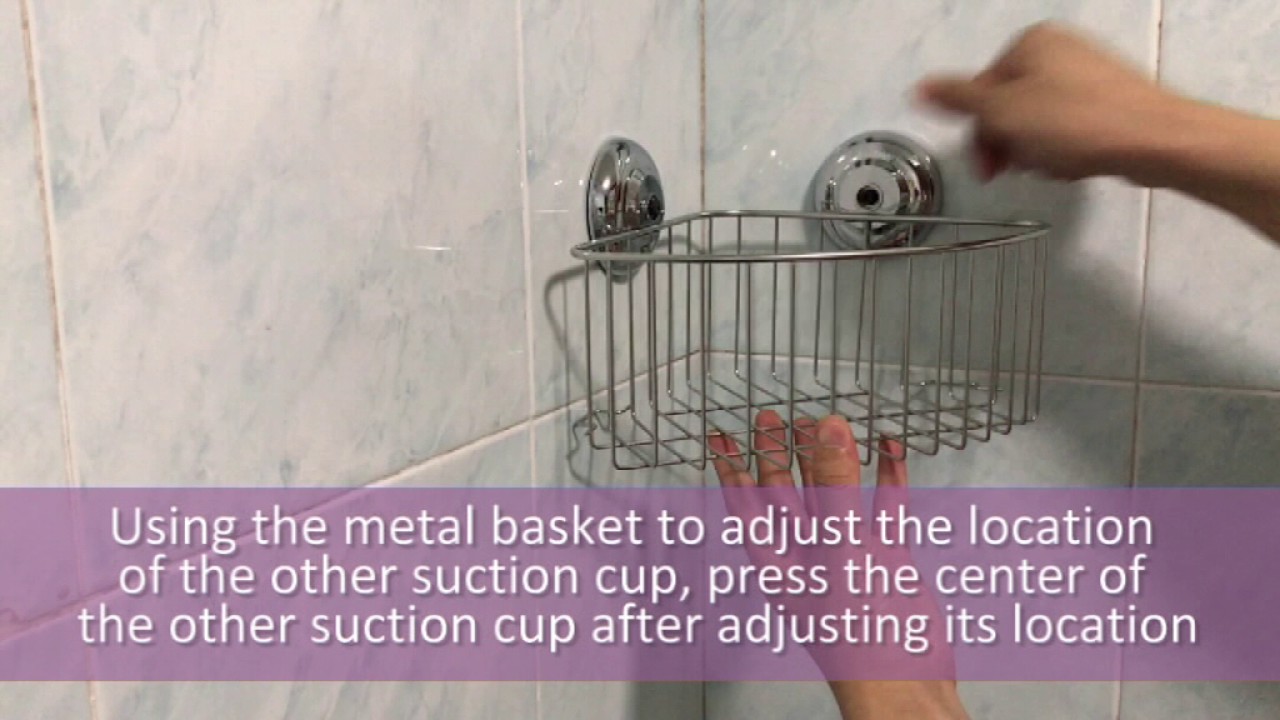MaxHold Suction Cup Installation -  Deep Corner Basket
