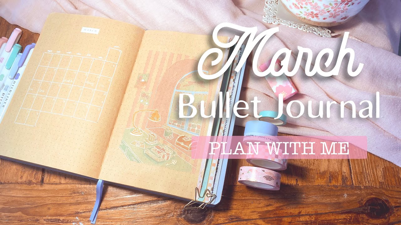 PLAN WITH ME | March  2026 Bullet Journal - Sakura Cherry Blossom Theme