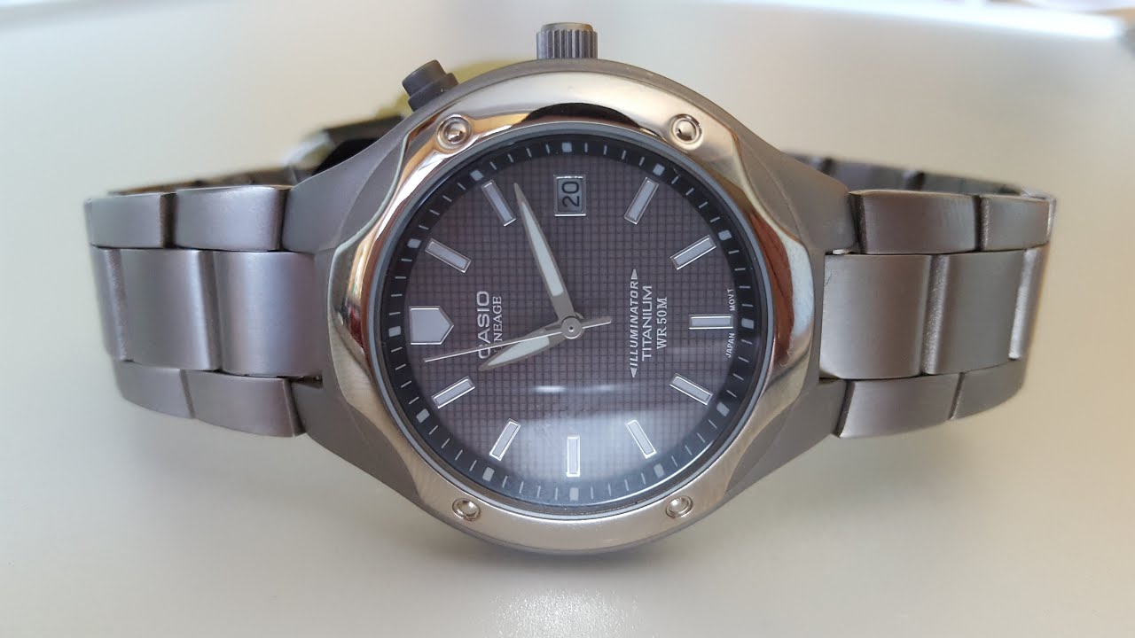 Титановые часы Casio LIN-165-1BVEF. titanium watches Casio LIN-165-1BVEF