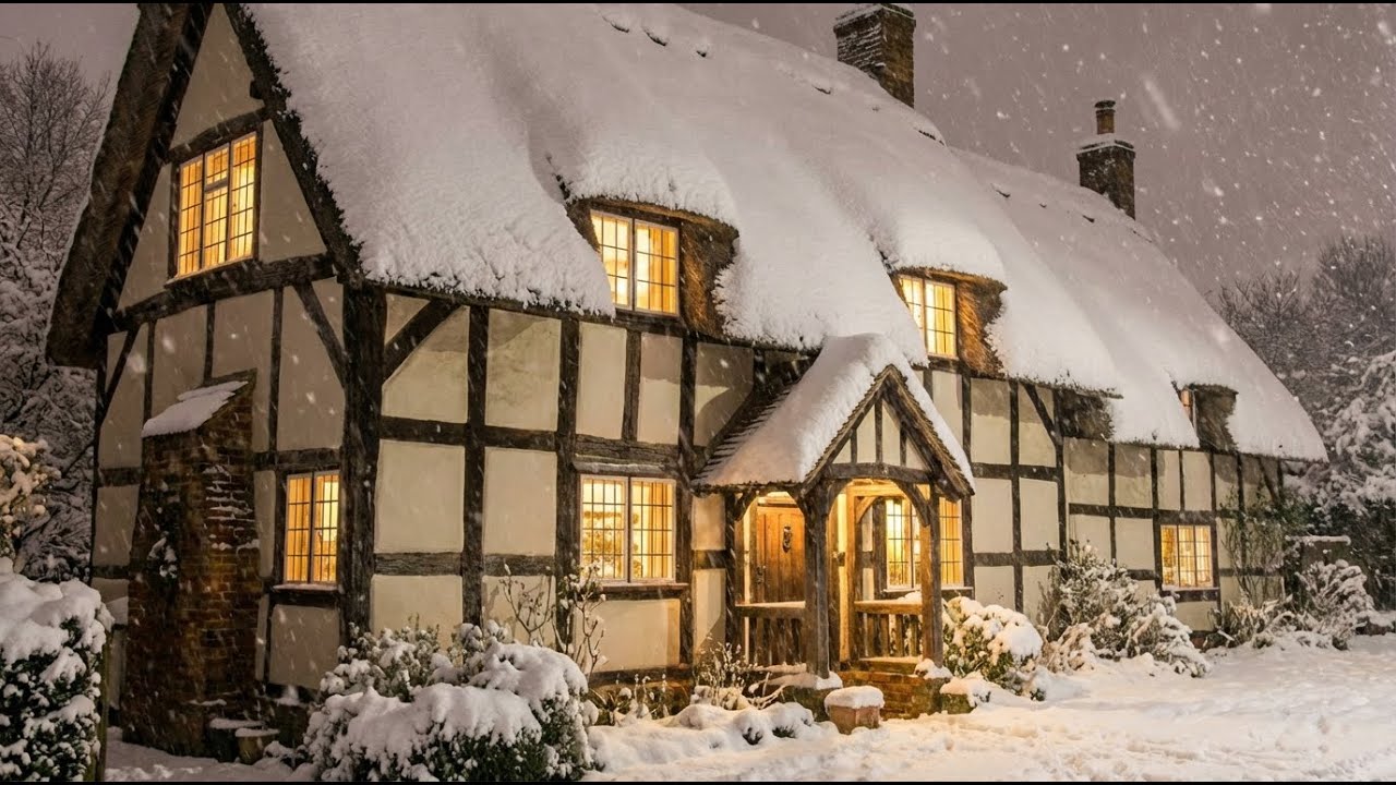 Cozy Inside a Blizzard ❄️ Howling Wind & Snow Ambience | Real Winter Storm for Deep Sleep