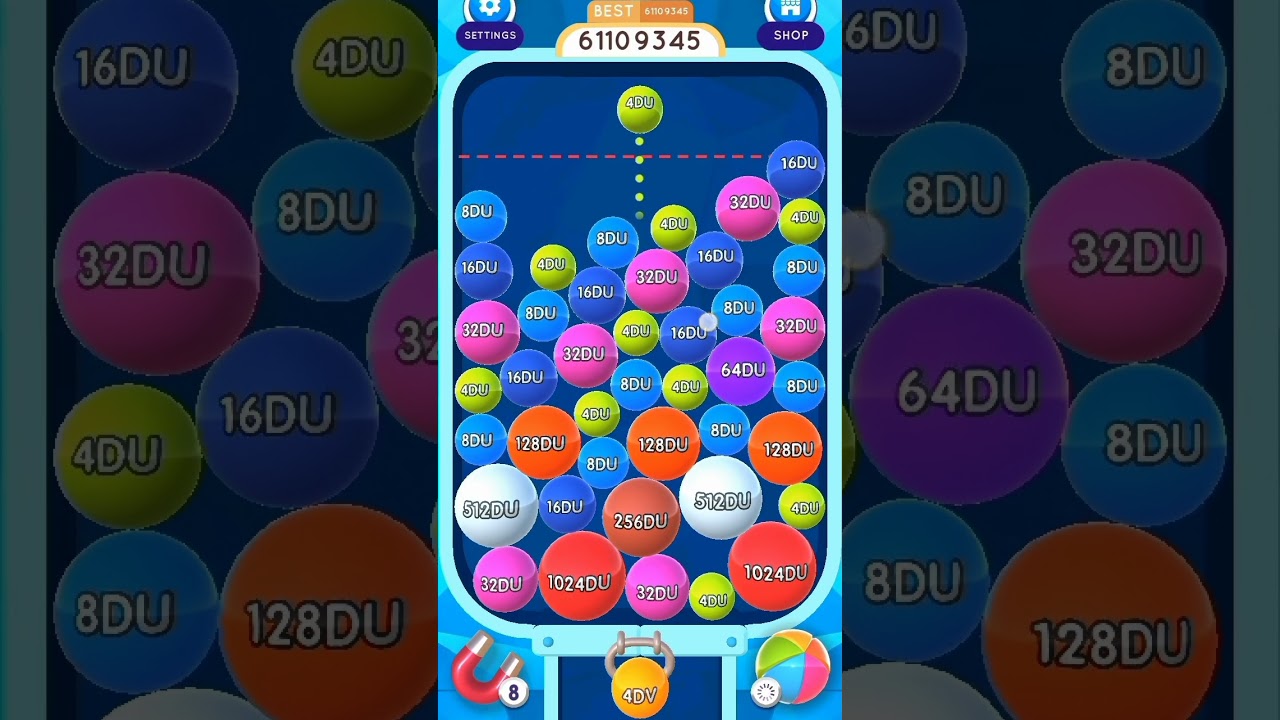 2048 Balls New! WR! Highest Score: 61109345 Max Ball: 2048DU - The End @zdoh-BINCH2026