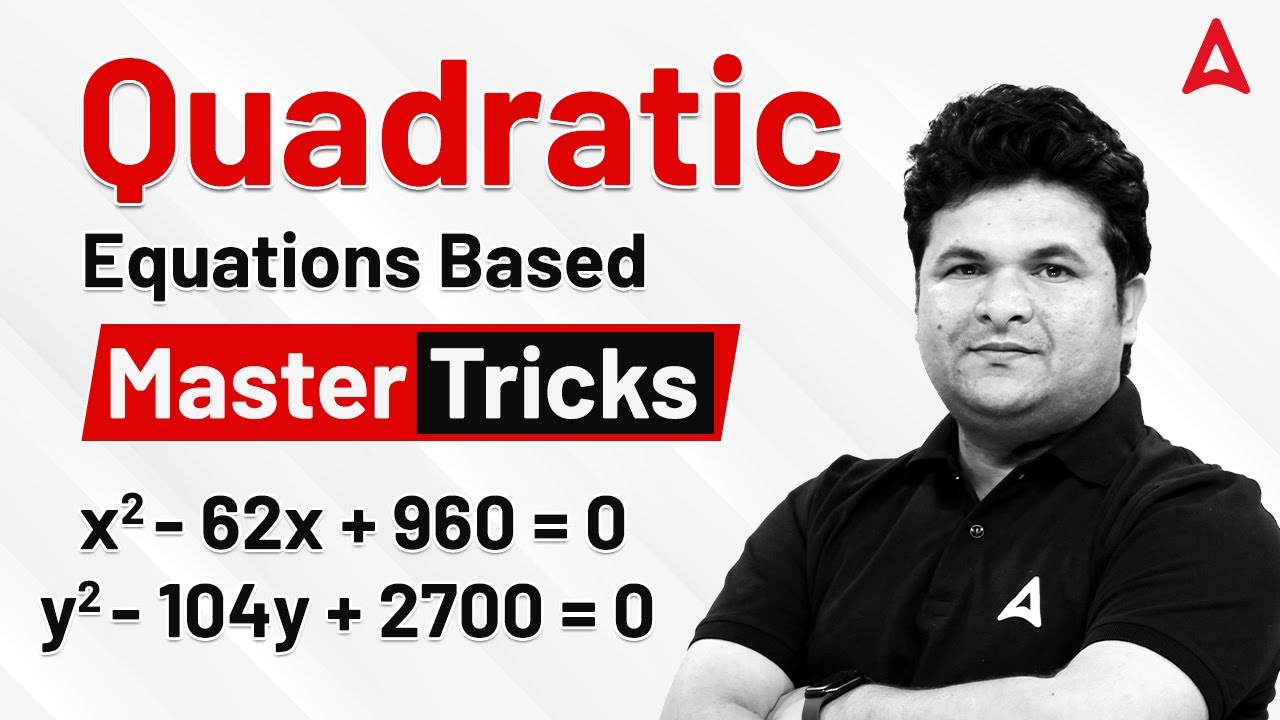 Quadratic Equations Based | Master Tricks By Shantanu Shukla