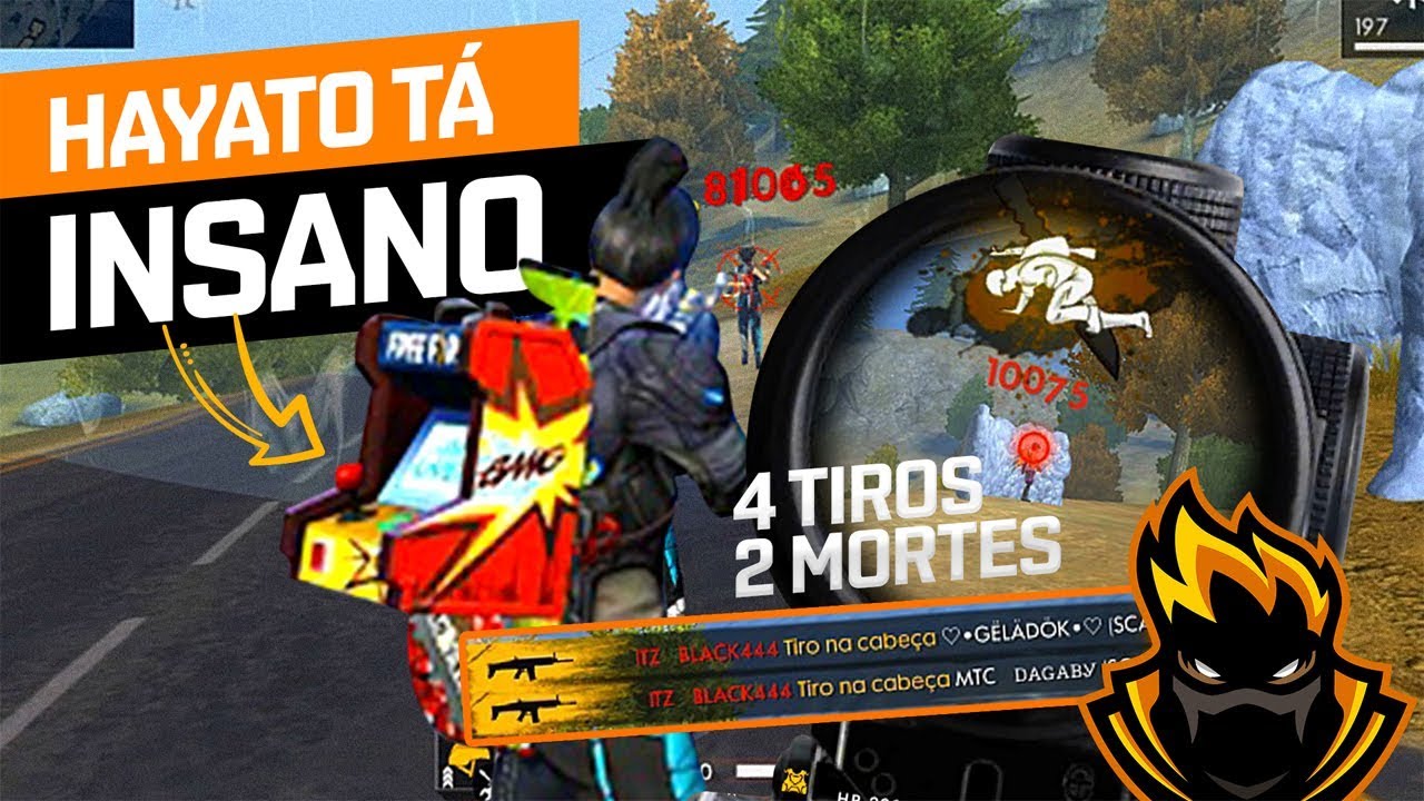 HAYATO + CAPA AGRESSIVO! COMBINAÇÃO PERFEITA? BLACKN444 FREE FIRE