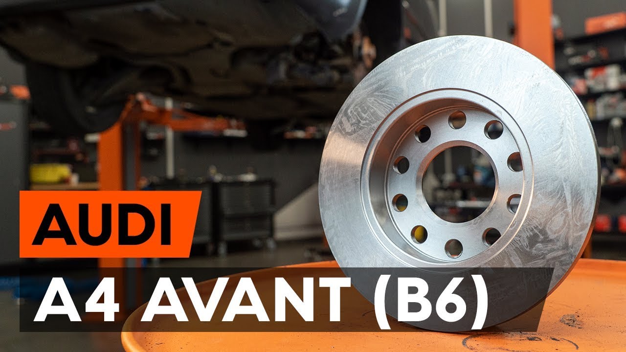 Kako zamenjati zadnji zavorni diski na AUDI A4 B6 (8E5) [VODIČ AUTODOC]