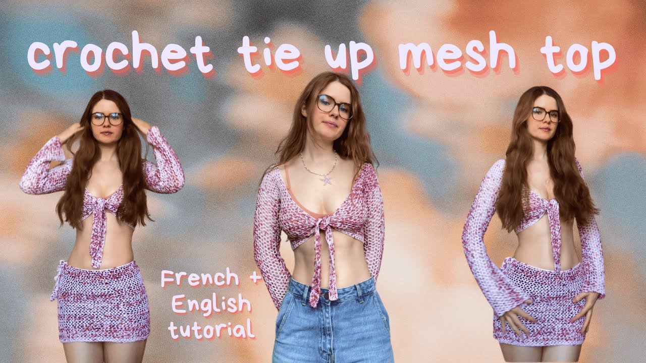 Tutoriel crochet crop top à nouer