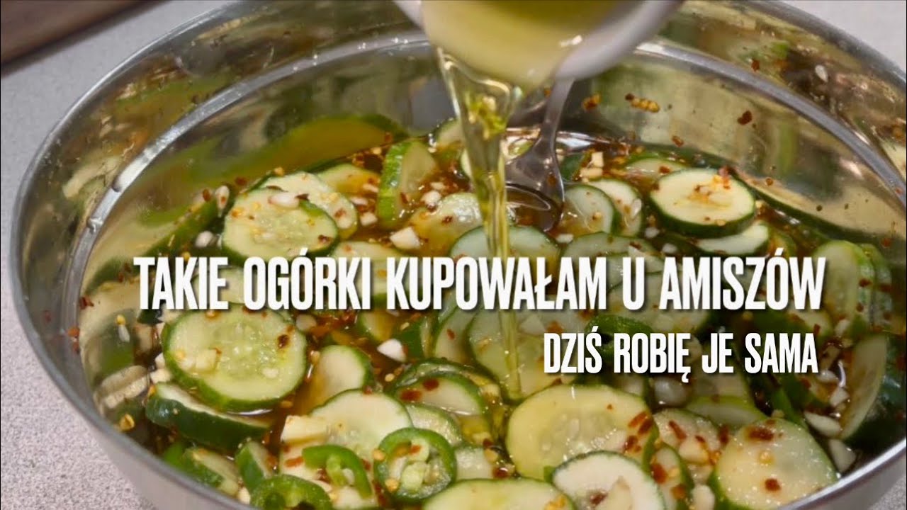 Ogórki słodko pikantne. Kiedyś kupowałam je u Amiszów.@prostoismacznie4151