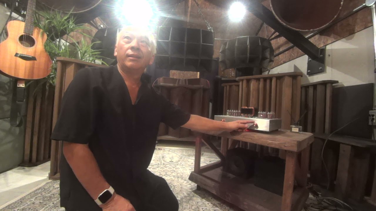 遊び案内人TONOチャンネルさん、アトリエ・オーディオシステム取材