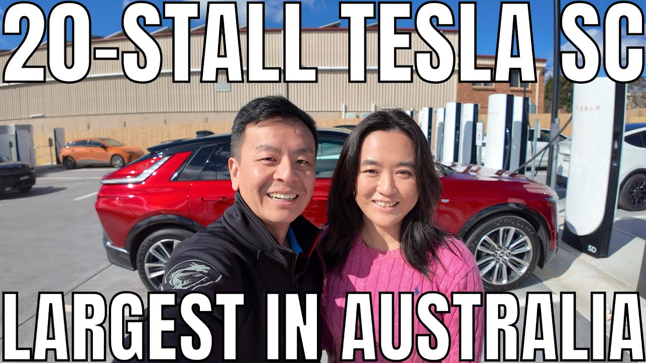 Largest Tesla Supercharger in Southern Hemisphere: Goulburn Australia