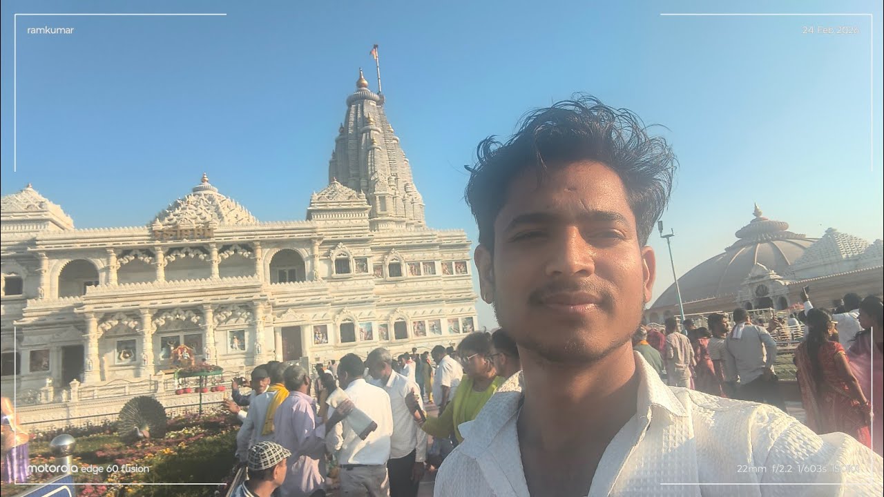 #aaj ham ja rhe h #premmandir 😊