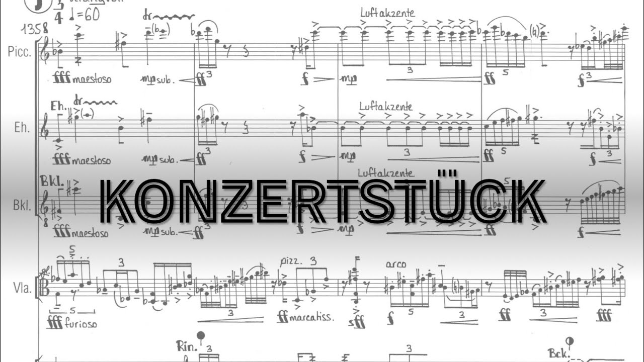 Karim Zech: KONZERTSTÜCK • Ensemble Recherche [SCORE]