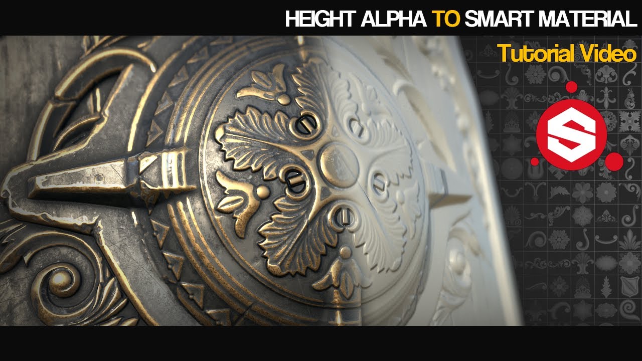 Height alphas to Smart materials in Substance painter