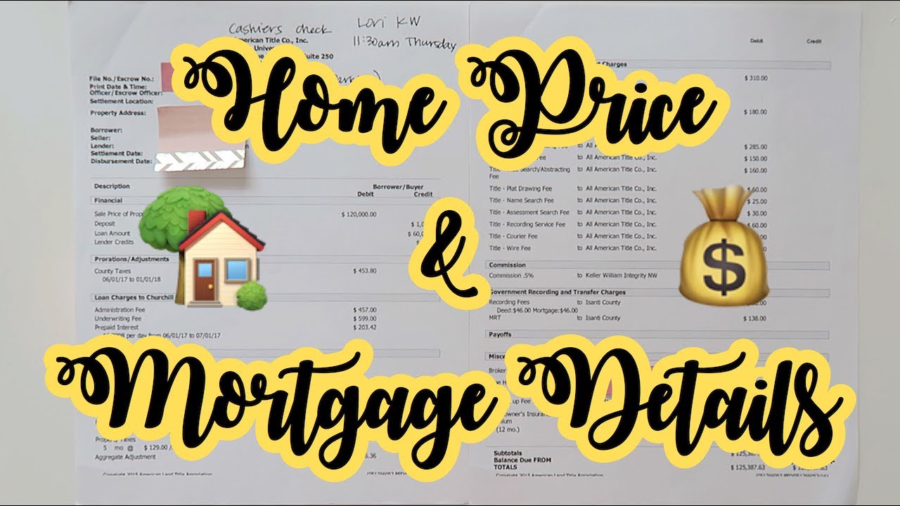 Home Price & Mortgage Details