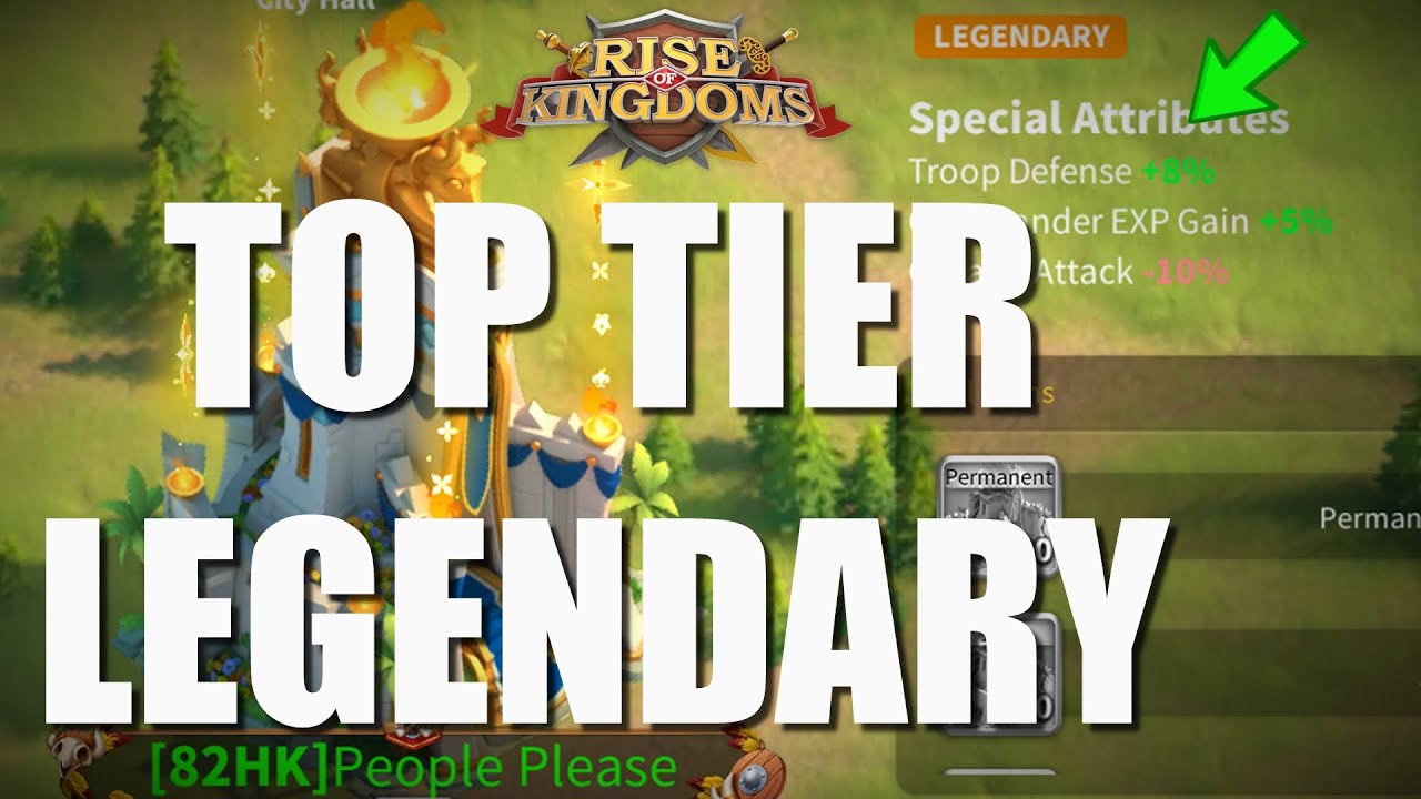 TOP 5 of the Best Legendary Skin, Designs or City Themes in Rise of Kingdoms