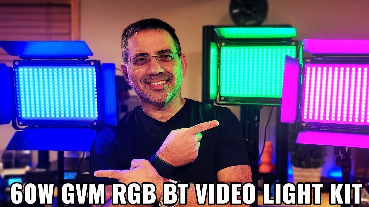 Лучшая система RGB-освещения для видео на YouTube (обзор комплекта светодиодного освещения GVM 88...