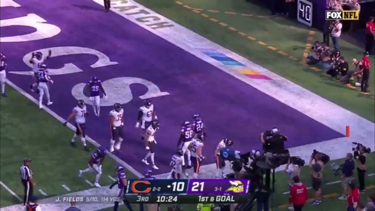 Velus Jones Jr. Touchdown Vs Vikings