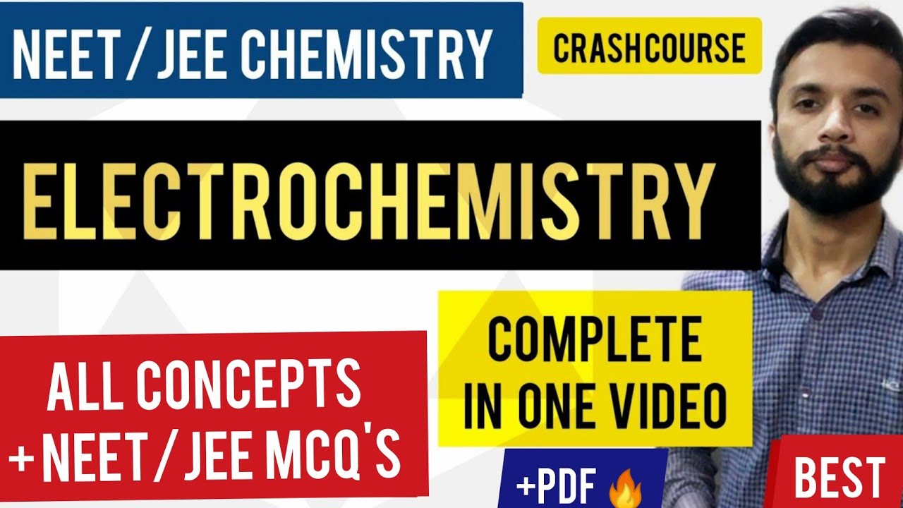 Electrochemistry Complete For NEET/JEE | All Concepts & Important Questions | RANK BOOSTER #1