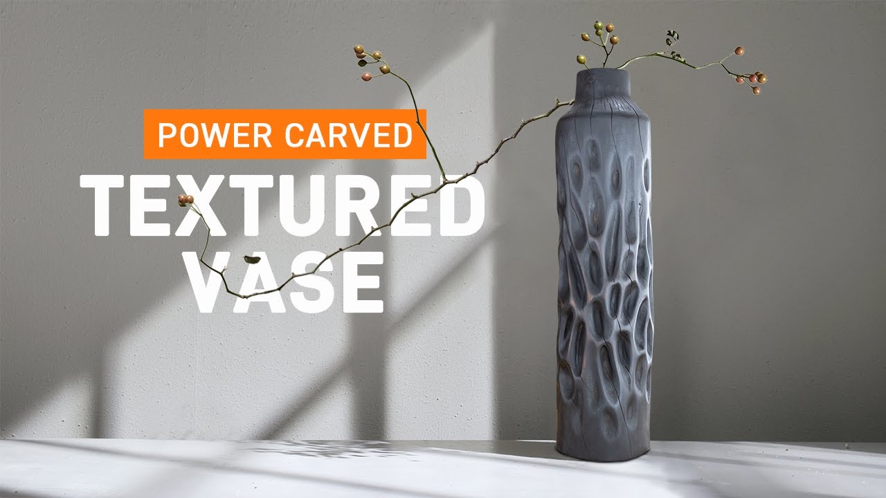 DIY Textured Wooden Vase | Arbortech Tools