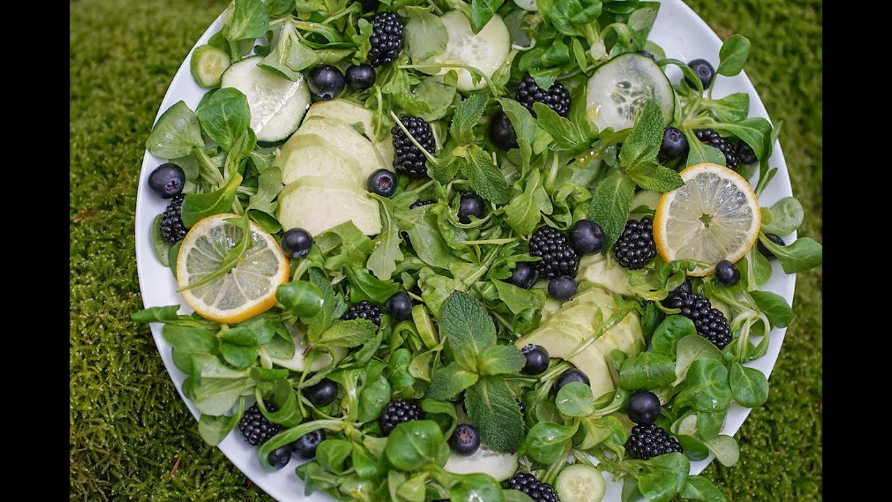 Salade verte de mâche et roquette
