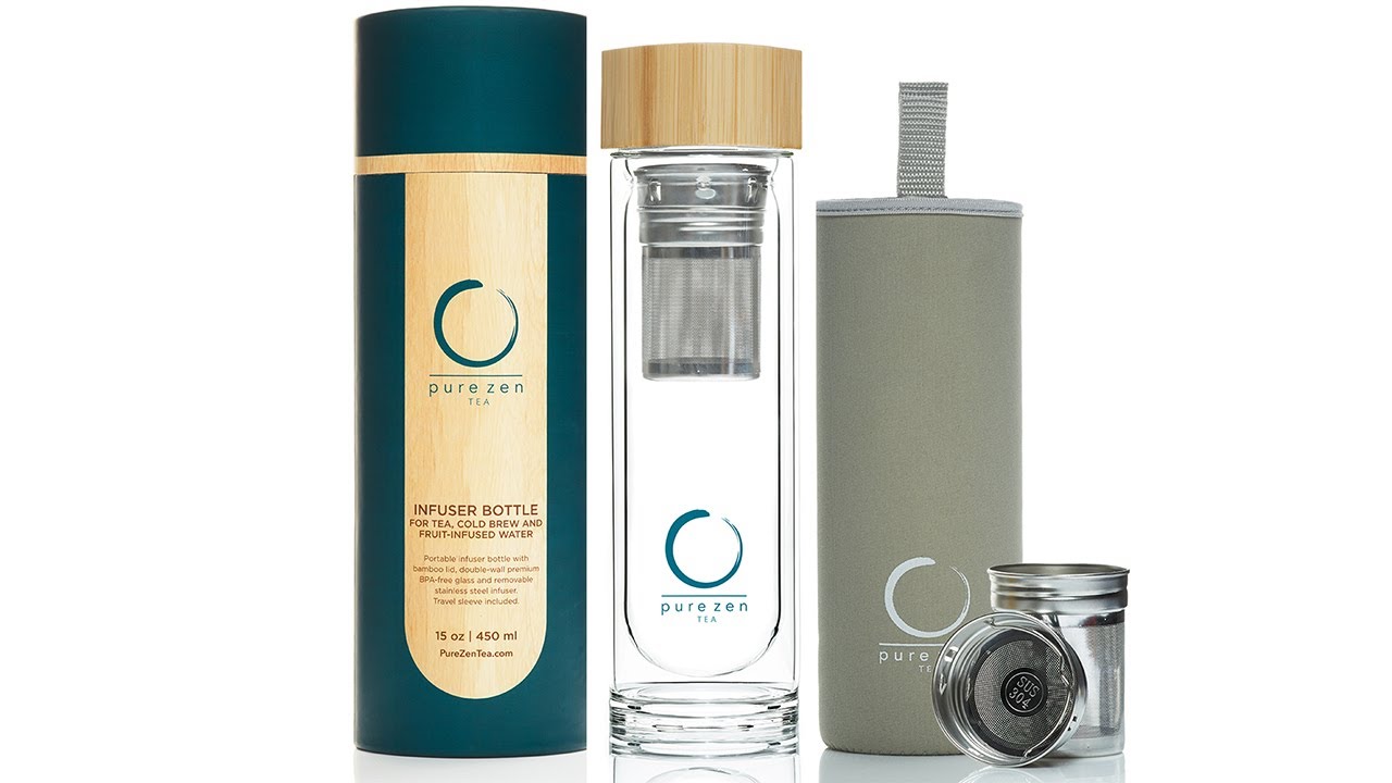 Pure Zen Tea - Bottle with bamboo lid - How to prepare your tea and fruit infused water