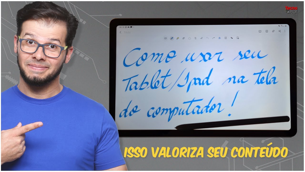Como colocar seu Tablet na tela do computador [#128]