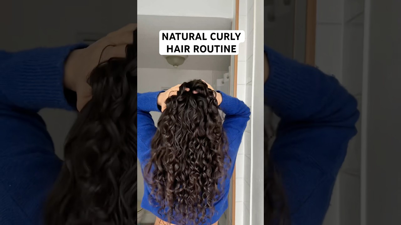 My full curly hair routine with natural products ✨ #curlyhairroutine #curlyhairproducts