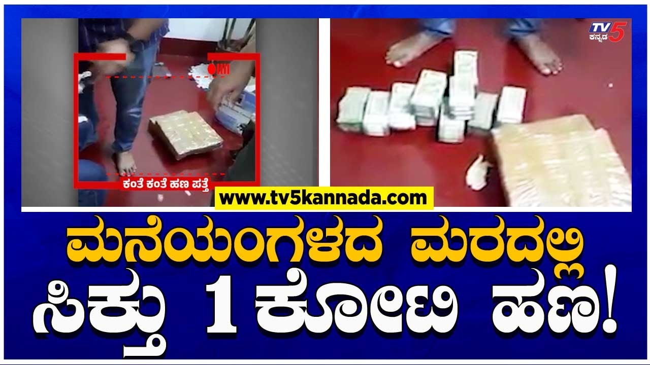 ಮನೆಯಂಗಳದ ಮರದಲ್ಲಿ ಸಿಕ್ತು 1ಕೋಟಿ ಹಣ! | IT Raid In Mysuru | K Subramanya Rai | TV5 Kannada