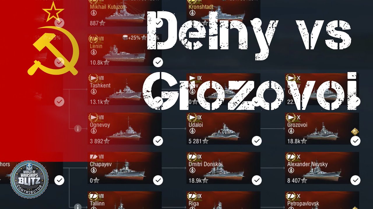Line Split - Soviet Destroyers - World of Warships Blitz